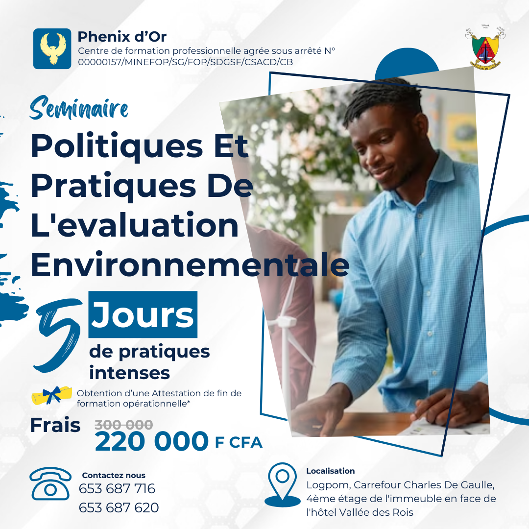 Bannière formation: Politiques Et Pratiques De L'evaluation Environnementale