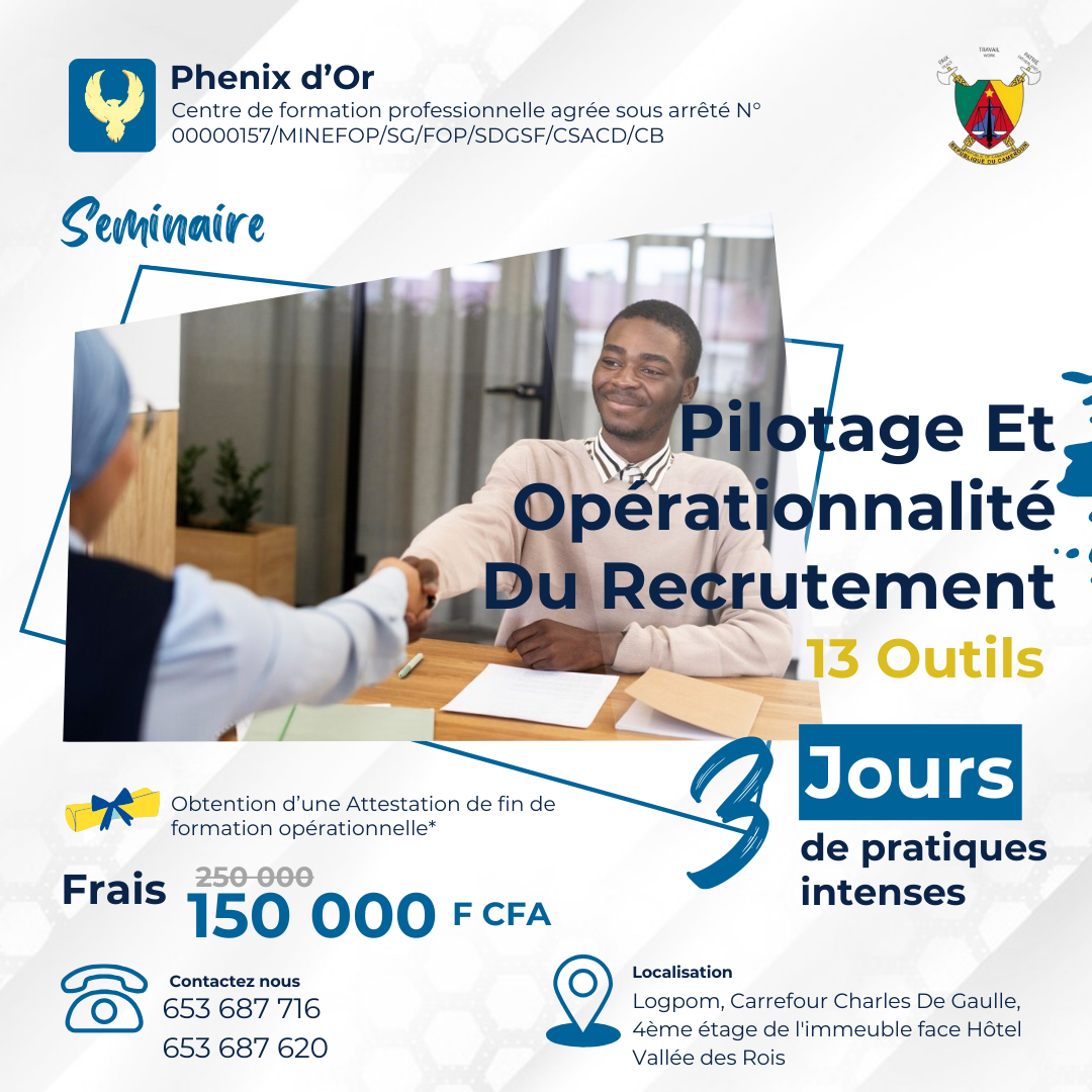 Flyer de la formation: Pilotage Et Opérationnalité Du Recrutement